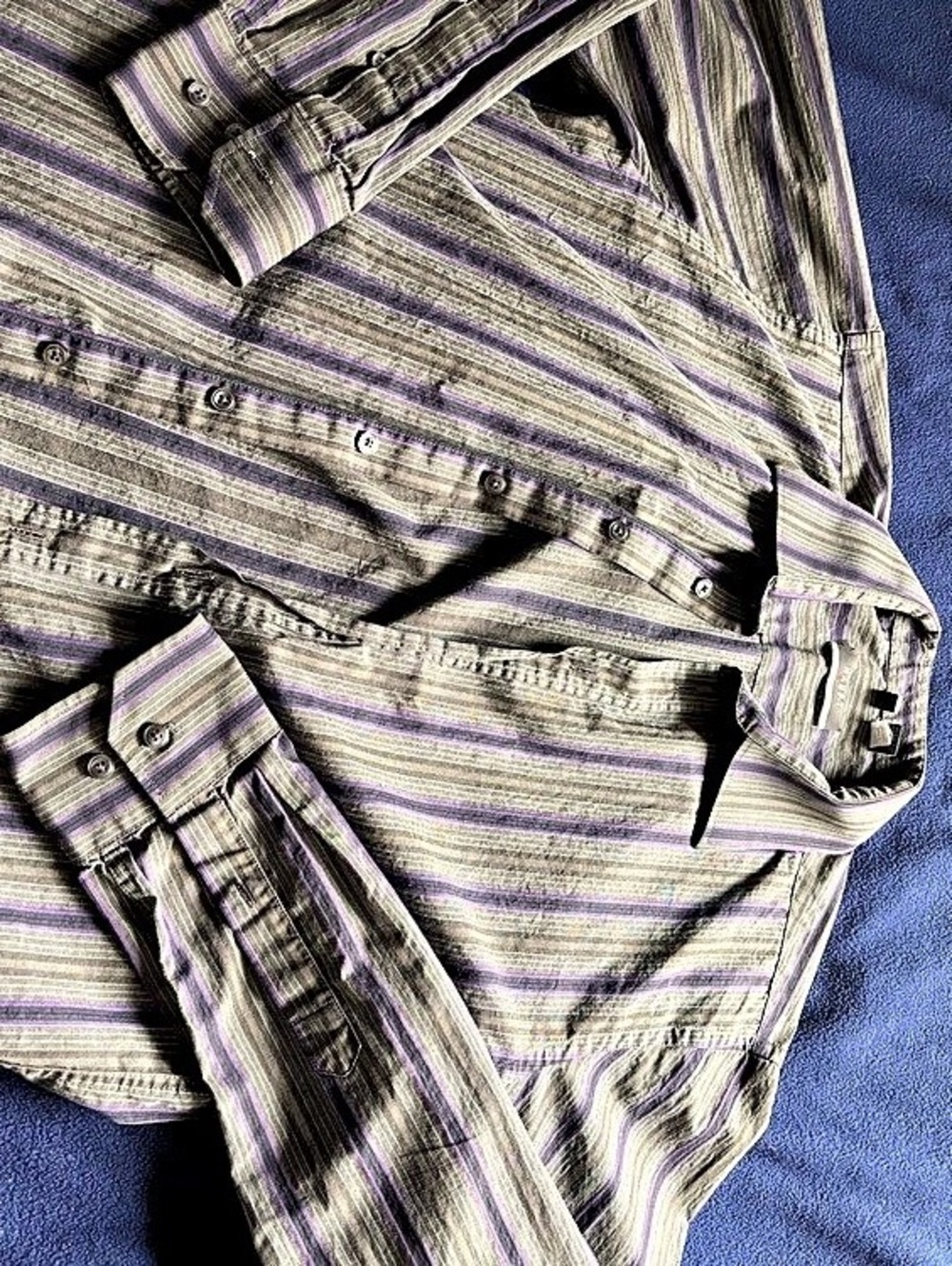 Haupt Striped Cotton Button Down Size medium Like New